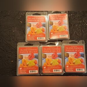 Lot Of 5 ScentSational Island Papaya Scented Wax Cubes